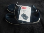 Sandały baleriny damskie skórzane na rzep lekkie wygodne r. 37