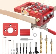 Przyrząd do kołków 3w1 prowadnica wiertła szablon do zawiasów