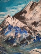 Piękny ręcznie malowany obraz akryl sygnowany