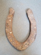 Bardzo stara podkowa / PRL / antyk, ozdoba