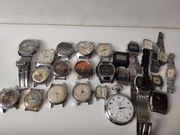Mix zegarków PRL Błonie Arras Poljot Slava Wostok mir Łucz Timex 