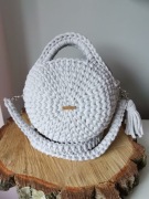 Torebka ze sznurka okraglak handmade