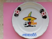 Talerzyk z MUNDIAL Mistrzostw Świata w Piłce Nożnej w Meksyku 1986 r. 