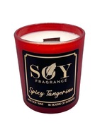 Świeca sojowa- Spicy Tangerine / Drewniany knot