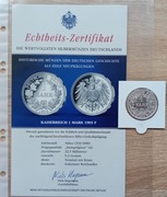 Niemcy 1 marka 1905 F- REPLIKA   Ag 333/1000