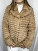 Naturalne futro beżowe ckn of scandinavia nature