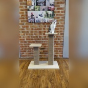 Rękodzieło drewniany drapak XL dla dużych kotów