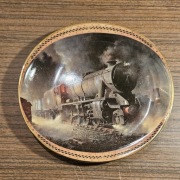 POCIĄG Śliczny talerz ozdobny DAVENPORT Philip D. Hawkins BRADEX