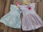 NOWE 2sztuki Sukienki bombka, 100% bawełna