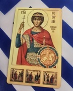 Magnes na lodówkę Klasztor Św.Barbary(29)Meteory IKONA Św.Jerzy Zwycięzca 