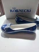 Baleriny balerinki Kornecki 4240 granatowe rozmiar 36