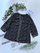 Czarna bluzka w kwiatki