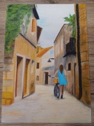 Obraz ręcznie malowany pastelami olejnymi na płótnie, 42x30cm