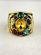 NOWY Sygnet pierścionek punk rock gothic swagg drill Regulowany