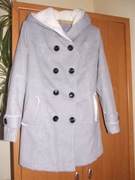 kurtka włoska  z kożuszkiem  kaptur ciepła