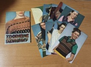 Zdobienie Dzianiny 9 pocztówek z modelami PRL