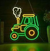 NEON TRAKTOR ROLNIK PREZENT LAMPKA LED USB