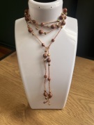 Naszyjnik robiony na szydełku