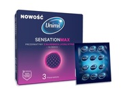 Prezerwatywy Nawilżane z Wypustkami UNIMIL SENSATION MAX 3 szt