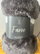 Miękki,szary koc ESSEX FAROE 200x220 cm – ciepły, puszysty, elegancki