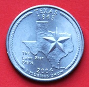 25 Centów 2004 P  r -     USA  Texas   stan !!