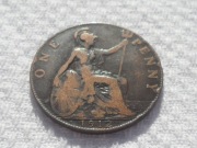 Anglia Jerzy V 1 pens penny 1912 H Ralph Heaton & Sons Birmingham KM# 810