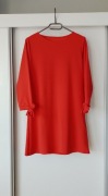 Czerwona sukienka rękaw 3/4 Pakuten rozm.S