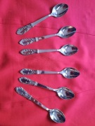 Łyżeczki posrebrzane deserowe do herbaty PRL 6 szt