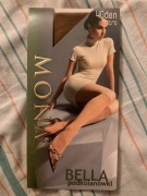 nowe bez metki grube podkolanówki cieliste beżowe mona bella micro 40 den