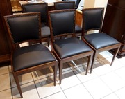 Komplet pięć krzeseł Art Deco