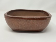 Doniczka Bonsai 21,5x16,5x8,5 cm, szkliwiona, prostokątna