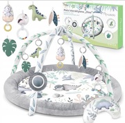 Kokon kojec mata edukacyjna interaktywna dla niemowląt DINO