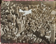 Nowy York 1937r, Frank Hawks w swoim Hacks Miller HM-1,foto z1937r 