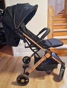 Momi Estelle Czarny Lekki  Wózek spacerowy walizka