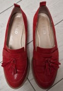 Czerwone mokasyny RYŁKO rozm. 40.5