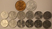 5 GR GROSZY  1949 - 1972 PEŁNY KOMPLET 14 SZTUK  - ŁADNE 