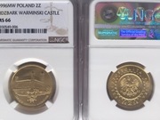 2 ZŁ1996 ZAMEK W LIDZBARKU WARMIŃSKIM NGC MS66 ! PIĘKNA OKAZJA