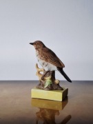 Figurka ptak drozd unikat vintage design rustykalny