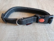 Obroża dla psa regulowana Odblaskowa roz 35-50cm czarny M (45)