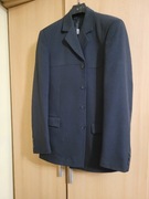 Czarny garnitur młodzieżowy męski KONIK trzyrzędowy - rozmiar 176/92 