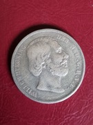 Holandia, 2 1/2 guldena 1872 rok srebro 25 gram 