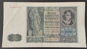 Polska - BANKNOT - 50 złotych 1941 seria B