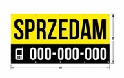 Baner plandeka 200x100cm Sprzedam dowolny tekst nr