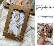 Makramowy brelok - podziękowania wieczór panieński /podziękowanie / makrama
