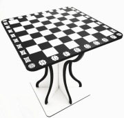 STOLIK KAWOWY, SZACHOWY, FAKTURA, PREZENT