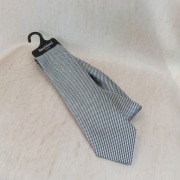 River Island krawat czarno szary elegancki slim nowy