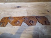 Wieszak na ścierki ścienny drewniany PRL