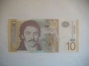 BANKNOT Serbia - 10 dinara - 2013 - UNC