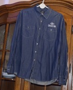 Koszulka męska jeansowa XL James&Nicholson