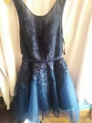 Sukienka tiulowa granatowa